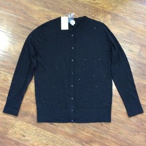 A New Day XL Black Sweater Cardigan NWT